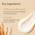 The Face Shop Rice Ceramide Cream, Hydrating Face Moisturizer, for Dry & Combination Skin, Lightweight, Fast-absorbing, 1.69 fl. oz. - Image 5