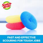 Scotch-Brite Non-Scratch Plastic Scrubbing Pads, Cleans Dishes Without Scratching, 3 Scrubbing Pads - Image 3