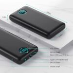Portable Charger Power Bank 30,800mAh LCD Display Power Bank,25W PD Fast Charging +QC 4.0 Quick Phone Charging Power Bank Tri-Outputs Battery Pack Compatible with iPhone,Android etc(Black) - Image 3