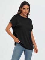 AUTOMET Womens Summer Tops Oversized Short Sleeve Business Casual T Shirts Trendy Fashion Clothes Spring Outfits 2025 - Image 4