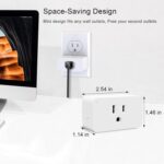 WiFi Smart Dimmable Plug 2 Pack, Smart Plugs for Voice Control, Mini Dimmer Switch Outlet Dimmable LED, CFL, Halogen and Incandescent Bulbs, Lamps, 2.4GHz, No Hub Required - Image 3