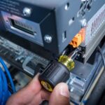 Klein Tools 32561 Multi-Bit Screwdriver / Nut Driver, 6-in-1 Stubby Screwdriver with 2 Phillips, 2 Slotted, 2 Nut Drivers - Image 8