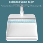 2-in-1 Sweeping Broom and Dustpan Combo Set-with Garbage Bags - Long Handle Brush with Upright Stand for Home, Office, School Accessory for Kitchen, Dorms, Bathroom- Cleaning Tool Kit (White) - Image 6