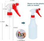 Spray Bottle Nozzles Plastic Heavy Duty Trigger Spray Nozzle Replacement Head 6Pcs Leak Proof Water Bottle Spray Nozzles Adjustable Head Sprayer - Image 3