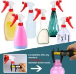 Spray Bottle Nozzles Plastic Heavy Duty Trigger Spray Nozzle Replacement Head 6Pcs Leak Proof Water Bottle Spray Nozzles Adjustable Head Sprayer - Image 4