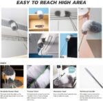 BOOMJOY Microfiber Feather Duster with Extendable Pole and Bendable Head, 100" Telescoping Duster for Cleaning Ceiling, Fan, Furniture - Image 8