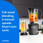 nutribullet® SmartSense Blender Combo, 1400W, 64oz Pitcher, 32oz & 24oz Cups, 5-Speed, Smoothies, Ice and Frozen Fruit, Nut Milk, Soup, Gunmetal Gray, NBF50700 - Image 3