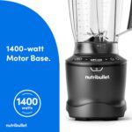 nutribullet® SmartSense Blender Combo, 1400W, 64oz Pitcher, 32oz & 24oz Cups, 5-Speed, Smoothies, Ice and Frozen Fruit, Nut Milk, Soup, Gunmetal Gray, NBF50700 - Image 11