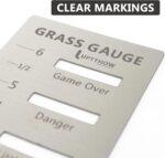 Grass Gauge Gardening Weeding Ultimate Lawn Tool Yard Landscaping Plant Growth Height Measurement Stainless Steel Ruler Gift for Lawn Enthusiast, Dad and Friends - Image 3