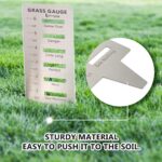 Grass Gauge Gardening Weeding Ultimate Lawn Tool Yard Landscaping Plant Growth Height Measurement Stainless Steel Ruler Gift for Lawn Enthusiast, Dad and Friends - Image 6