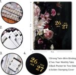 2026-2027 Monthly Planner - Large Monthly Calendar Planner 2026-2027, 9'' x 11'', Jan. 2026 - Dec. 2027, 2 Year Calendar with Tabs, Twin-wire Binding, Useful Inner Pocket, Premium Paper - Image 7