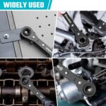 DURATECH 4-in-1 Reversible Ratcheting Wrench Set, Double Box End Wrench Set, 2-Piece, 5/16", 3/8", 7/16", 1/2", 9/16", 5/8", 11/16", 3/4", SAE - Image 7