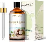 PHATOIL 3.38FL.OZ Coconut & Vanilla Fragrance Oils for Aromatherapy, Essential Oils for Diffusers for Home, Perfect for Diffuser, Yoga, DIY Candle and Soap Making - 100ml - Image 3