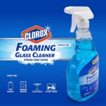 CLOROX Foaming Glass Cleaner Trigger Spray | All Purpose Window and Glass Cleaner Spray | Window Cleaning Spray | Streak-Free & No-Drip formula Glass Cleaners for Windows and Mirrors, 23 Oz - Image 5