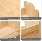 3 Tier Bamboo Spice Rack, Spice Rack Organizer, Seasoning Jars Rack Shelf Spice Organizer for Kitchen Counter or Wall Mounting, Bamboo Spice Storage Holder with handles Easy to Move, Natural - Image 7