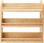 3 Tier Bamboo Spice Rack, Spice Rack Organizer, Seasoning Jars Rack Shelf Spice Organizer for Kitchen Counter or Wall Mounting, Bamboo Spice Storage Holder with handles Easy to Move, Natural - Image 8
