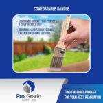 Pro Grade Paint Brush Set - 3-Pack - 2" Angle Brushes for All Latex and Oil Paints & Stains - Home Improvement - Interior & Exterior Use - Image 7