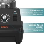 OMMO Blender 1800W, Professional High Speed Countertop Blender with Durable Stainless Steel Blades, 60oz BPA Free Blender for Shakes and Smoothies, Nuts, Ice and Fruits, Dishwasher Safe - Image 4