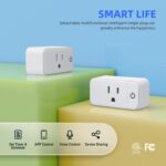 Matter Smart Plug Mini 15A, Support Apple HomeKit, Siri, Alexa, Google, SmartThings, App & Voice Control, Schedule & Timer, Super Easy Setup, 2.4G Wi-Fi Only, ETL&FCC, 4-Pack - Image 9