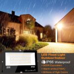 MELPO LED Flood Light Outdoor 800W Equivalent 8000LM Smart RGB Landscape Lighting with APP Control, DIY Scenes - Timing - Warm White 2700K - Color Changing Uplight, IP66 Waterproof US Plug (4Pack) - Image 3