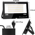 MELPO LED Flood Light Outdoor 800W Equivalent 8000LM Smart RGB Landscape Lighting with APP Control, DIY Scenes - Timing - Warm White 2700K - Color Changing Uplight, IP66 Waterproof US Plug (4Pack) - Image 8