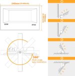 MELPO LED Flood Light Outdoor 800W Equivalent 8000LM Smart RGB Landscape Lighting with APP Control, DIY Scenes - Timing - Warm White 2700K - Color Changing Uplight, IP66 Waterproof US Plug (4Pack) - Image 9