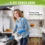 Pressurized Handheld Multi-Surface Natural Steam Cleaner with 12 pcs Accessories, Multi-Purpose Steamer for Home Use, Steamer for Cleaning Floor, Upholstery, Grout and Car (Grey) - Image 7