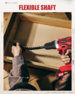 AVID POWER 20V MAX Power Drill Kit, Cordless Drill Set with Battery and Charger, 2 Variable Speed, 3/8-Inch Keyless Chuck, 19 Position and 22pcs Bits - Image 7