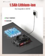 AVID POWER 20V MAX Power Drill Kit, Cordless Drill Set with Battery and Charger, 2 Variable Speed, 3/8-Inch Keyless Chuck, 19 Position and 22pcs Bits - Image 9