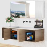 Under Sink Organizer Pull Out Cabinet Organizer Adjustable Height 2 Tier with Sliding Drawers Kitchen Bathroom Organizer and Storage(1pc) - Image 8