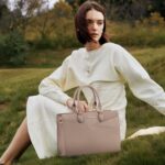 LOVEVOOK Purses for Women,Satchel Handbags Tote Bag, Black Pu Leather Shoulder Crossbody Top Handle Purse with Zipper - Image 8