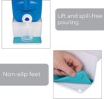 Smart Design Sud Station - Angled Laundry Detergent Organizer - Drip Catcher Tray - Fabric Softener Storage - Soap Dispenser Holder, Cabinet Accessories, Cup Stand Container - 5.8 x 12.7 Inch - White - Image 6