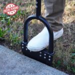 Edger Lawn Tool 41in Border Edger with Tempered Spring Steel Blade Long Rubber Handle Wide Footplate Rustproof Manganese Steel Half Moon Edger for Garden Maintenance - Image 6