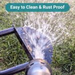 Edger Lawn Tool 41in Border Edger with Tempered Spring Steel Blade Long Rubber Handle Wide Footplate Rustproof Manganese Steel Half Moon Edger for Garden Maintenance - Image 8