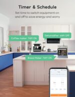 Winees Matter Smart Plugs - Alexa, Apple Home, Google Home & SmartThings Compatible, 15A/1800W Max, APP Remote Control, Timer & Schedule, 2.4G Wi-Fi, 4 Pack - Image 5