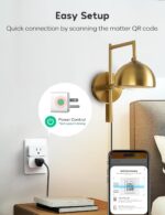 Winees Matter Smart Plugs - Alexa, Apple Home, Google Home & SmartThings Compatible, 15A/1800W Max, APP Remote Control, Timer & Schedule, 2.4G Wi-Fi, 4 Pack - Image 6