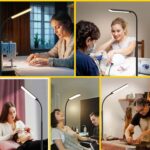 LED Floor Lamp, 18W Super Bright Floor Lamp for Living Room, Adjustable Stepless Colors & Brightness Gooseneck Standing Lamp, Eye Caring Reading Light with Remote - Image 6