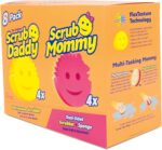 Scrub Daddy 4 Scrub Daddy Sponges & 4 Scrub Mommy Kitchen Sponges - Scratch-Free for Dishes & Multipurpose Cleaning - BPA Free & Made with Polymer Foam - Stain & Odor Resistant (8 Pack) - Image 3