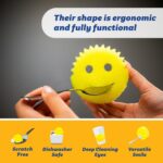 Scrub Daddy 4 Scrub Daddy Sponges & 4 Scrub Mommy Kitchen Sponges - Scratch-Free for Dishes & Multipurpose Cleaning - BPA Free & Made with Polymer Foam - Stain & Odor Resistant (8 Pack) - Image 6