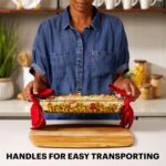 Pyrex Basics 3-Pack Glass Baking Dish Set (2QT, 3QT, 4.8QT) With BPA-Free Lids, Rectangular Glass Bakeware, Dishwasher, Microwave, Freezer & Pre-Heated Oven Safe - Image 4