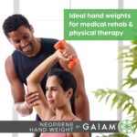 Gaiam Neoprene Dumbbell Hand Weight (Sold in Singles) – Non-Slip Free Weight for Home Gym, Fitness & Strength Training – Durable Exercise Dumbbell for Women & Men - Image 6