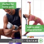 Gaiam Neoprene Dumbbell Hand Weight (Sold in Singles) – Non-Slip Free Weight for Home Gym, Fitness & Strength Training – Durable Exercise Dumbbell for Women & Men - Image 7
