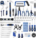 Prostormer 259-Piece Tool Kit, General Household Hand Tool Set with Plastic Storage Toolbox, Portable Complete Repair Tool Box for Home and Car (Blue) - Image 3
