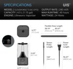 AC Infinity CLOUDFORGE T3, Plant Humidifier 4.5L with VPD Humidity Controls, 10-Level Precision Vaporizer, Extendable Targeting Hose and No-Leak Seal for Grow Tents - Image 7