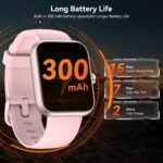 Smart Watch with Alexa Built-in‌, 1.83" HD Fitness Tracker with Bluetooth Calls/Messages, IP68 Waterproof, 120+ Sports Modes, 24/7 Heart Rate/Sleep Smartwatch Compatible with iOS/Android (Pink) - Image 8