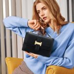 KKXIU Crossbody Bags for Women - Top Handle Purses for Lady, Leather Handbags Shoulder Clutch with Adjustable Shoulder Strap - Image 3