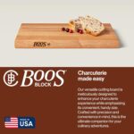 John Boos R-Board Series Rectangular Wooden Maple Cutting Board 18”x12” – 1.5” Thick, 10-lb Reversible Butcher Block with Edge-Grain & Finger Grips – Made in the USA - Image 5