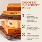 John Boos R-Board Series Rectangular Wooden Maple Cutting Board 18”x12” – 1.5” Thick, 10-lb Reversible Butcher Block with Edge-Grain & Finger Grips – Made in the USA - Image 7