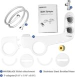 Bidet Attachment for Toilet, Self-Cleaning Dual Retractable Nozzles Bidet, Non-Electric Adjustable Water Pressure for Hygienic Rear & Feminine Wash, Easy Installation Ultra-Slim (White) - Image 8