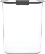 Rubbermaid Brilliance 16-Cup Airtight Food Storage Container with Lid Clear/Grey - optimal for pantry organization flour sugar and food storage - Image 4